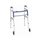 023601018793 Carex Classics Dual Button Folding Walker With Wheels