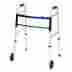 1075p Complete Medical Supplies Folding Walker W 5 Wheels Adult Probasic