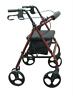 11043a Complete Medical Supplies Rollator With Pouch And Padded Seat Red