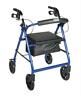 11043e Complete Medical Supplies Rollator With Pouch Padded Seat Black Drive