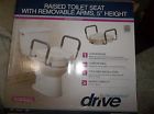 12008kdr Drive Medical Raised Toilet Seat With Removable Padded Arms By New