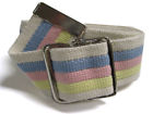 1621100 Jdm Medical Gait Belt Pastel Cotton Metal Buckle Heavy Duty