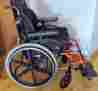 Q2v-042087 18x20 Quickie Sunrise Medical 2 Manual Folding Wheelchair Seat J2 Contour Back 18x19 Copper