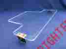 24x18 Unknown Unbranded Quantum Power Chair Mobility Wheelchair Plexiglas Feeding Eating Lap Tray