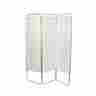 65-0101y 3-panel Fabrication Enterprises Privacy Screen Yellow 48 W X 68 H Extended 19 Wx68 X2.5 D Folded