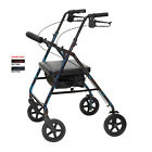 30198 Probasics Flame Finish Bariatric Rollator With Loop Brakes