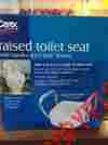 303-00 Carex E-z Lock Raised Toilet Seat With Adjustable Handles