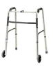 43-2120-4 Fabrication Enterprises Adult Folding Walker Inch Wheel