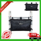 4332478237 Secure Six Pocket Walker Storage Bag Black Mobility Aid Accessory
