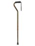 502-1300-5455 Mabis Deluxe Adjustable Aluminum Cane Offset Foam Grip Bronze