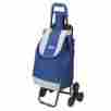 607bl Drive Medical Deluxe Rolling Shopping Cart With Seat Blue 822383537368