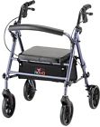 652308420426 Nova Medical Products Groove Rolling Walker Blue