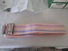 6531 Posey Pastel Bouquet Gait Belt With Metal Buck Lot Of