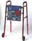 703220050 Ableware Double Sided Pretty Blue Print Quilted Walker Tote Bag 742645008682