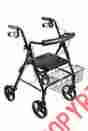 750nbk Drive Medical Dlite Rollator Walker With 8 Wheels And Loop Brakes By New 822383122960