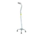 W1302s 754756913229 Essential Medical Supply Large Base Quad Cane Silver
