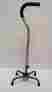 7827 Invacare New Adjustable Large Base Quad Silver Walking Cane Local Pickup Only