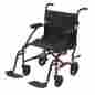 82238313739113750 Drive Medical Fly-lite Aluminum Transport Chair Red 19 1ea 822383137391