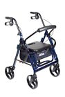 822383213484 Drive Medical Duet Dual Function Transport Wheelchair Walker