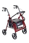 822383221649 Drive Medical Duet Dual Function Transport Wheelchair Walker