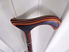 840008011949 Brazos Walking Sticks Twisted Colorwood Derby Cane Blue