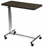 861920 Overbed Table Chrome Hospital Bedside Wheels Rolling Adjustable 7031108861920