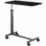 954283 Overbed Table Mobile Over Bed Desk Ridden Wheel Non Tilt Top Rolling Adjustable Height 0765050954283