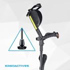 A001 Ergoactives Ergobaum Adults Pair Crutches Black