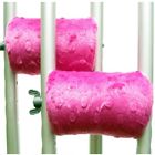 Ahanhpfuz Crutch Caps Hot Pink Fuzzy Handle Pads 030955637969