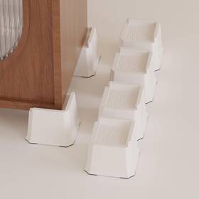 K06w-3in Ahasolid Bed Risers 3 Inch Heavy Duty L Shape Furniture For Frame Couch