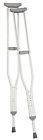 A976-00 Aluminum Pair Adult 1 Push Button Carex Crutches