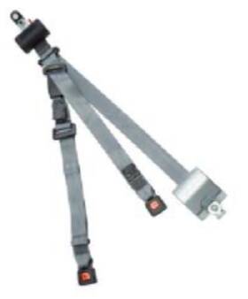 Amf Bruns 603964054180 Automatic Retractor-shoulder Belt L-track Fittings With 90 Bracket On