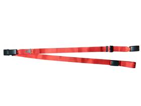 H370200 Amf Bruns 603964057020 Static Lap Belt With Pin Connector And Red Webbing