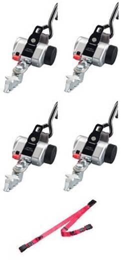 Amf Bruns 603964061171 4 Bronzeseries Retractors J Hook And L-track With Static Lap Belt Retra