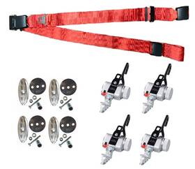 Amf Bruns 603964063038 Wheelchair Restraints Lap Belt And Floor Anchors 4 Pack Kit