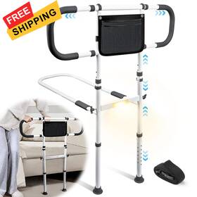 Kcr-s202f Amovo Bed Rails For Elderly Adults Safety Guard Seniors Black