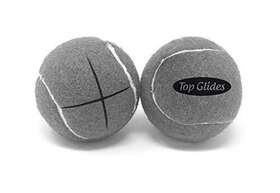 Amp 700987498776 Top Glides Precut Walker Tennis Ball Gray