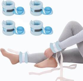 Uausysd02-2 Austylco 4pcs Hospital Patient Medical Restraints Bed Limb Holders Medium Light Blue