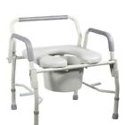 11125kd-1 Bedside Drop Commode Steel Arm