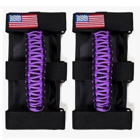 Bestaoo 768415768570 2 X Roll Bar Grab Handles Paracord Grip Handle For Pieces Purple