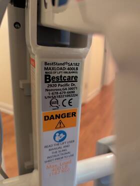 Sa182 Bestcare Beststand Sit To Stand Lift