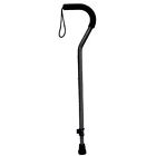 1629b Black Offset Tab-loc Cane Complete Medical Handle Silencer