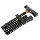 Mds86430w Black Medline T-handle Folding Canes