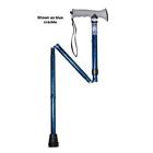 1563b Blue Medical Gel Complete Grip Cane Crackle Folding Alum