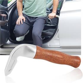 Qijk-0301 Branded Car Door Handle For Elderly Auto Grab Bar Cane Log Color