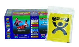Cando 714905002464 Bulk Latex Free Exercise Band X-light Yellow