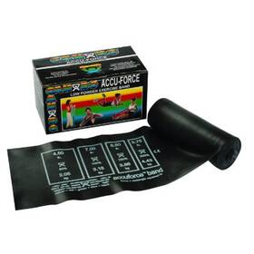 10-5915 Cando 714905003188 Accuforce Exercise Band 6 Yd Roll Black-x-heavy