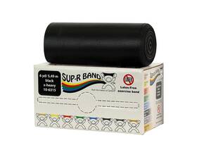 10-6315 Cando 714905040695 Sup-r Latex Free Exercise Band Roll 6 Yd Length Black-x-heavy