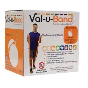10-6122 Cando 714905040930 Val-u-band Latex Free Exercise Band Orange