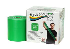 10-6323 Cando 714905046536 Sup-r Latex Free Exercise Band 50yds Length Green-medium